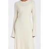 SYLVIA CREAM KNIT MIDI DRESS