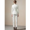 White Double-breasted Fashionable Temperament Suit