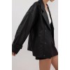 MARGOT BLACK LEATHER JACKET