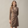 Elegant Double Breasted Suit Dress