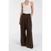 HOLDEN BITTER CHOC LINEN PANT