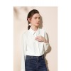 H-shaped Temperament chiffon white shirt Blouse