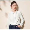 H-shaped Temperament chiffon white shirt Blouse