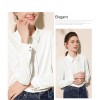 H-shaped Temperament chiffon white shirt Blouse