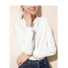 H-shaped Temperament chiffon white shirt Blouse