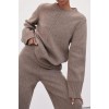 CLEMENCE CHOC MARLE KNIT JUMPER
