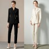 X-shaped Women Diagonal Buckle Professional Suit and Two-piece Suit