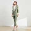 Women's Casual Commuter Temperament Green Suit