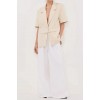 RITA SAND SHORT SLEEVE BLAZER