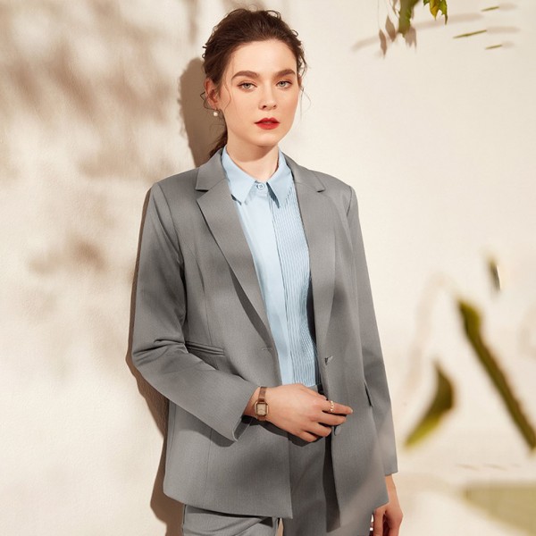 Grey oversized buttoned Suit