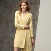 Fashion Elegant Simple Pleated Suit Dress
