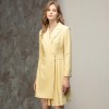 Fashion Elegant Simple Pleated Suit Dress