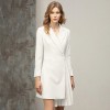 Fashion Elegant Simple Pleated Suit Dress