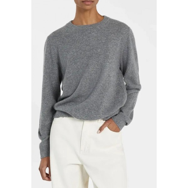 INDY GREY CASHMERE KNIT JUMPER