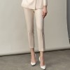 Fashionable Temperament Commuter Beige Suit Two-piece