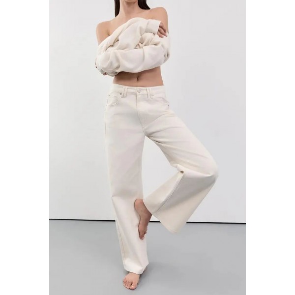 REAGAN 2.0 CREAM SLOUCHY JEAN
