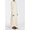 SYLVIA CREAM KNIT MIDI DRESS