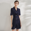 Elegant Fashion Temperament Design Irregular Suit Dress