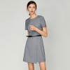 Women's Temperament Slit Short Sleeve Suit Dress