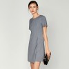Women's Temperament Slit Short Sleeve Suit Dress