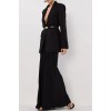 CHARLI BLACK SATIN MAXI SKIRT
