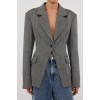 MERRITT CHARCOAL CINCHED BLAZER