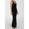 MARGOT BLACK CROCHET MIDI SKIRT