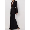 CHARLI BLACK SATIN MAXI SKIRT