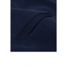 Navy Blue Belt Paper Bag Straight-Leg Pants