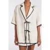 VON CREAM LINEN SHIRT