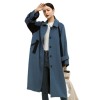 Autumn and Winter Long Double-sided Cashmere Wool Coat