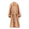 Autumn and Winter Long Double-sided Cashmere Wool Coat