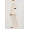 MYKA CREAM SATIN PANT