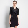 Temperament Commuter Short Sleeve Suit Dress