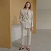 Women's Commuter Fashion Double Breasted Suit Two Piece