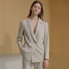 Women's Commuter Fashion Double Breasted Suit Two Piece
