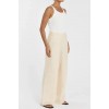 ZAHARA LEMON LINEN FRINGED PANT