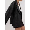 MARGOT BLACK LEATHER JACKET