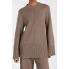 CLEMENCE CHOC MARLE KNIT JUMPER