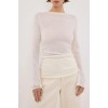 NICO OFF WHITE MERINO KNIT TOP