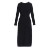 Sleek Commuter Knit Belted Dress