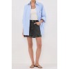MASON WASHED BLACK DENIM MINI SKIRT