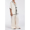 VON CREAM LINEN PANT