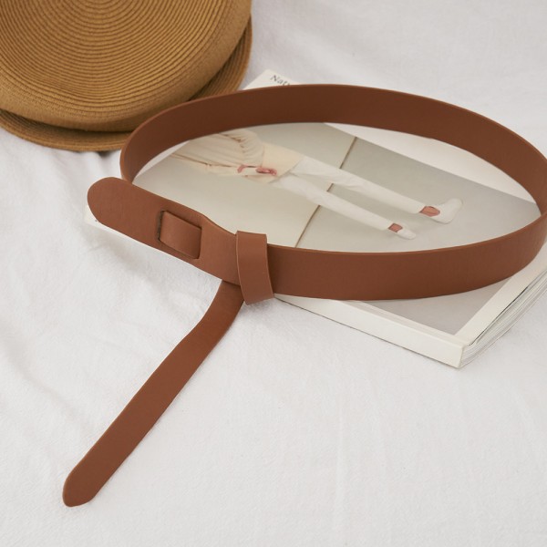 Women's Fashion Personality Two Tone Metal Buckle Belt Belt