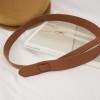 Women's Fashion Personality Two Tone Metal Buckle Belt Belt
