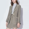Winter New Woolen Waist Slim-fit Suit and Short Skirt Two-piece