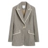 Winter New Woolen Waist Slim-fit Suit and Short Skirt Two-piece