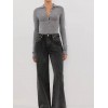 JANE SILVER MARLE MERINO POLO TOP