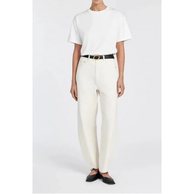 CALEB CREAM BARREL LEG JEAN