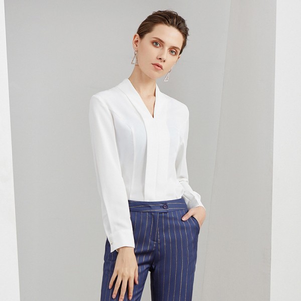 Women's V-Neck Professional Shirt